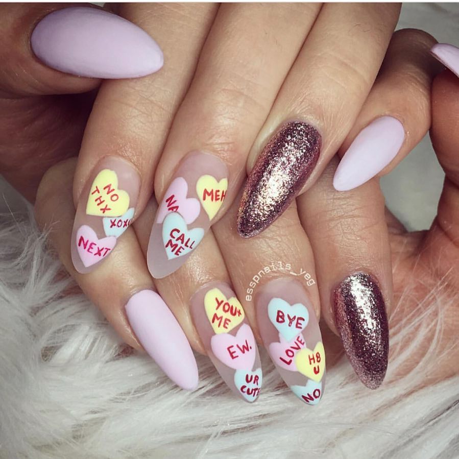 Ongles de la Saint-Valentin 2021: 70 belles idées de nail art